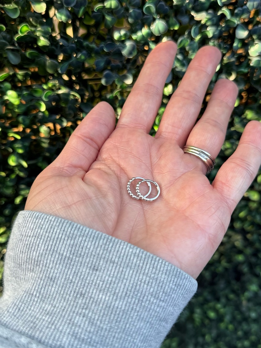 Solid 14k Gold Huggie Hoop Earrings
